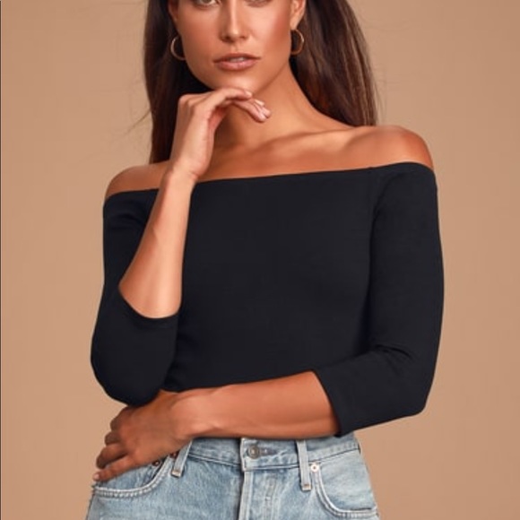 Lulus Tops - Lulus off the shoulder bodysuit